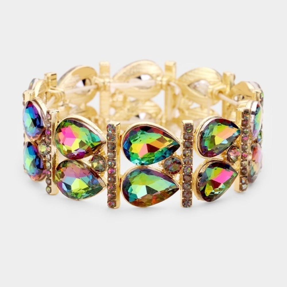 Tear drop stretch bracelet